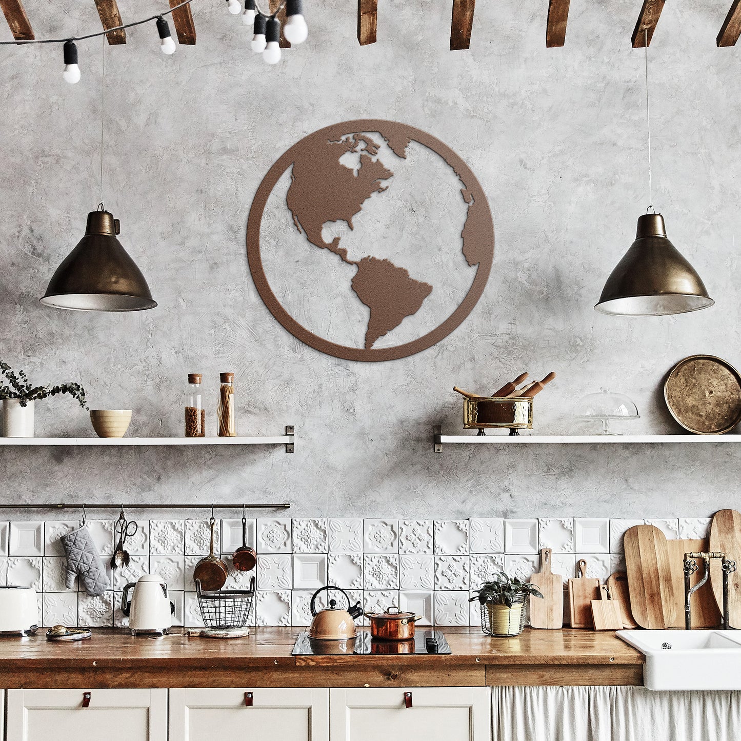 globe silouette